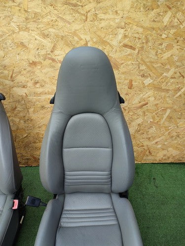 ✅2002 PORSCHE BOXTER 986 2.7P FRONT LEATHER SEATS PAIR + WARRANTY A129 - Image 8