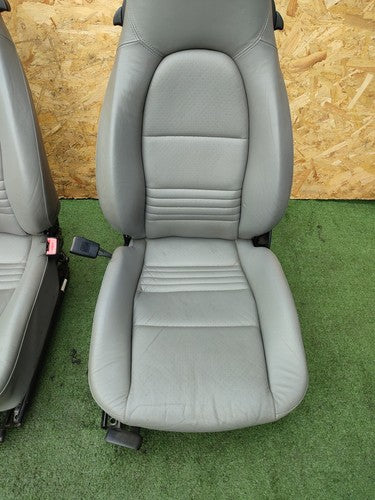 ✅2002 PORSCHE BOXTER 986 2.7P FRONT LEATHER SEATS PAIR + WARRANTY A129 - Image 7