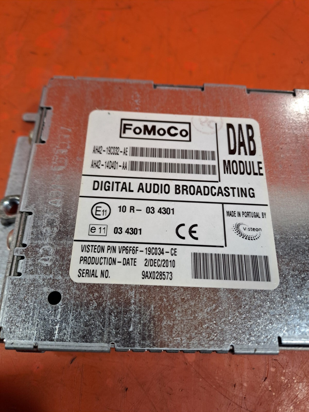 ✅2011 LAND ROVER DISCOVERY 4 L319 3.0D RADIO RECEIVER CONTROL MODULE ECU A239 - Image 3