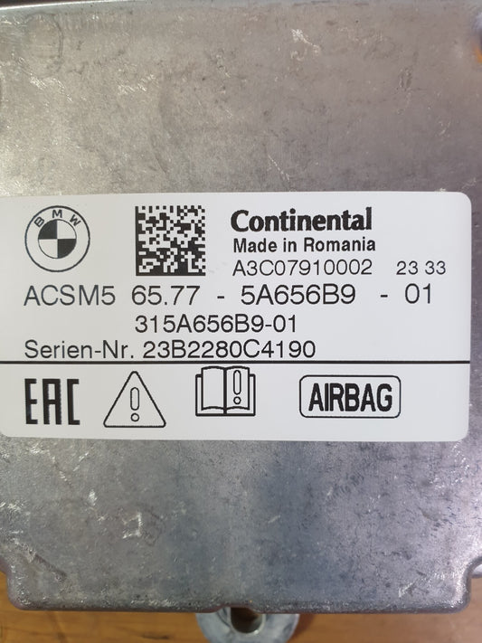 ✅BMW I4 G26 E-DRIVE 40M SPORT 2023 AIRBAG CONTROL MODULE 5A656B9 Warranty A190 - Image 2