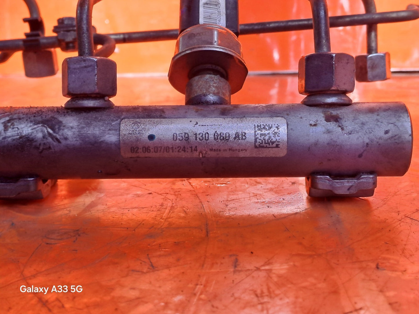 ✅AUDI Q7 S LINE 3.0 DIESEL 2007 LEFT FUEL INJECTOR RAIL 059130089AB Warranty - Image 4
