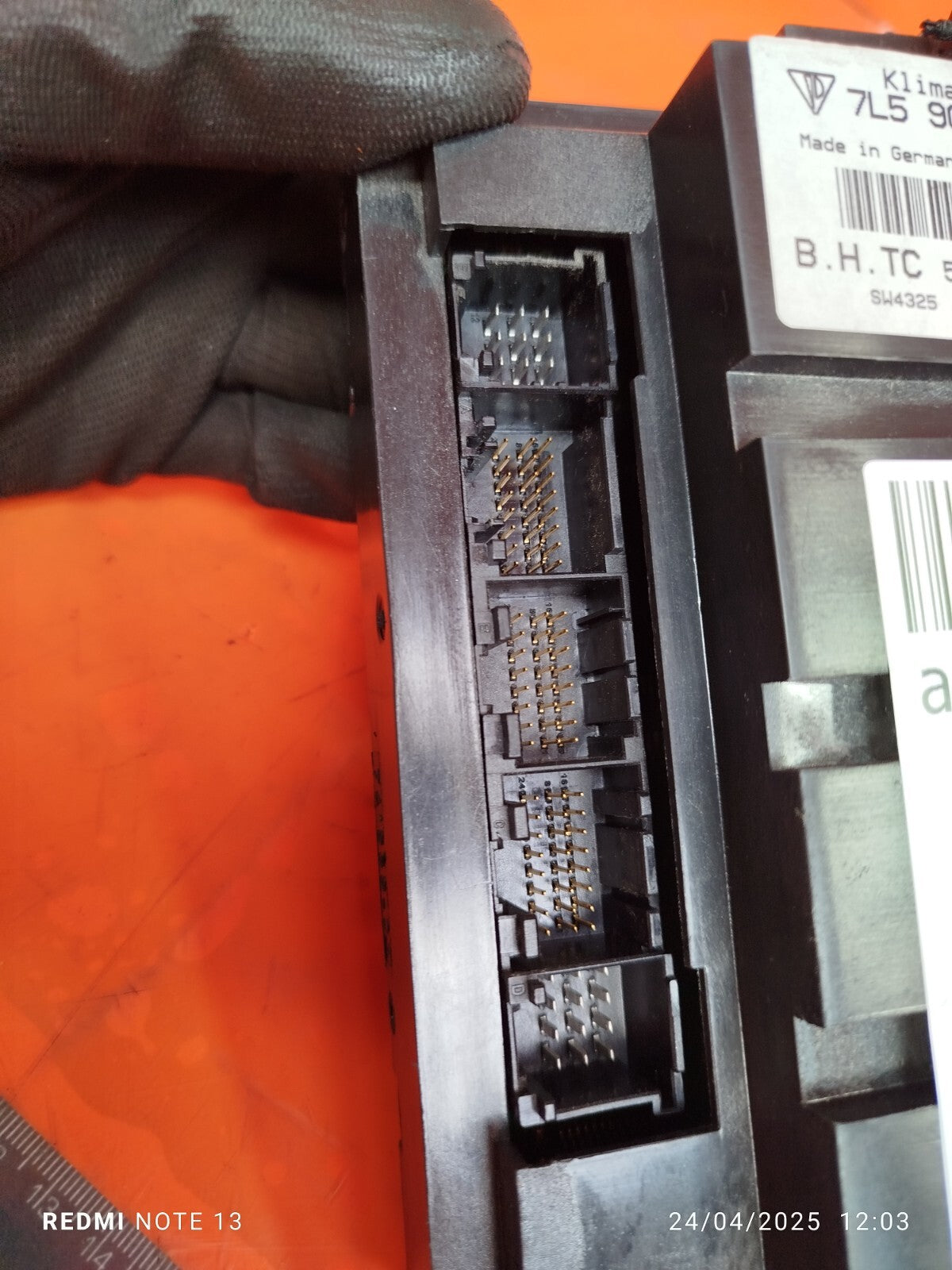 ✅2010 PORSCHE CAYENNE 9PA AC CLIMATE HEATER CONTROL SWITCH PANEL 7L5907040CH - Image 11