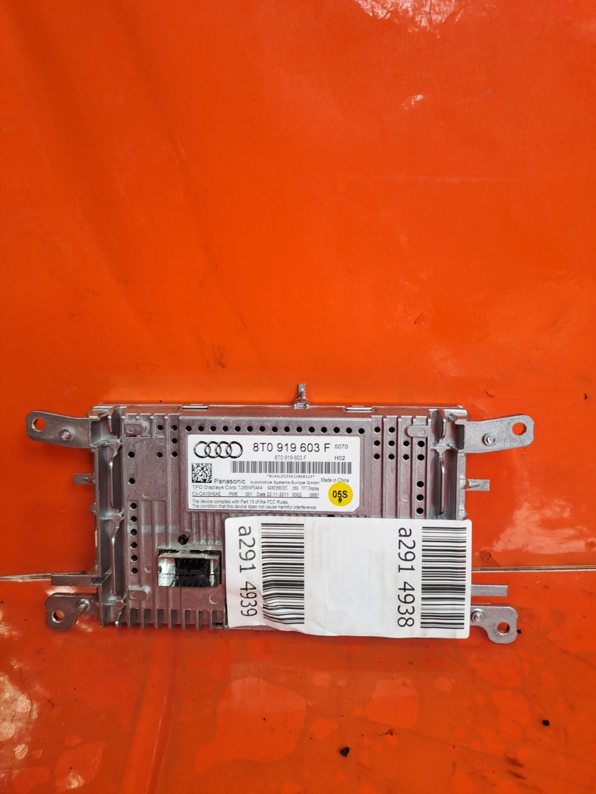 ✅Audi Q5 S Line 2012 2.0 Diesel DASHBOARD MULTIMEDIA DISPLAY SCREEN UNIT A291 - Image 6