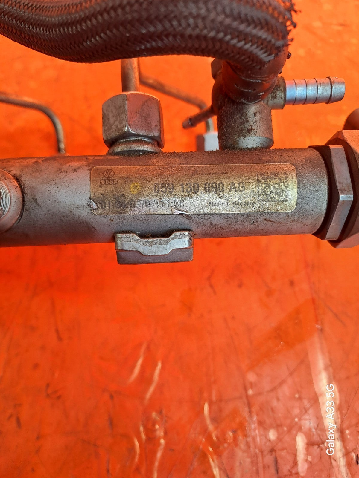 ✅AUDI Q7 S LINE 3.0 DIESEL 2007 RIGHT FUEL INJECTOR RAIL 059130090AG Warranty - Image 8