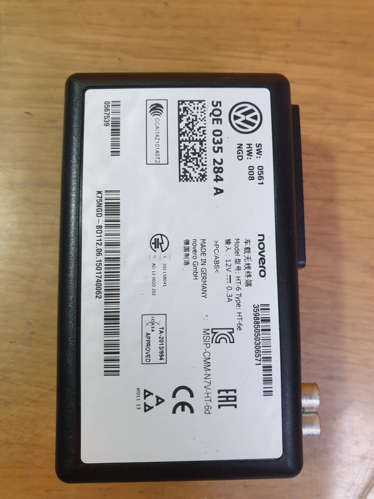 ✅AUDI A3 E-TRON 1.4 PETROL 2015 ONLINE SERVICE CONTROL MODULE 5QE035284A A204 - Image 8