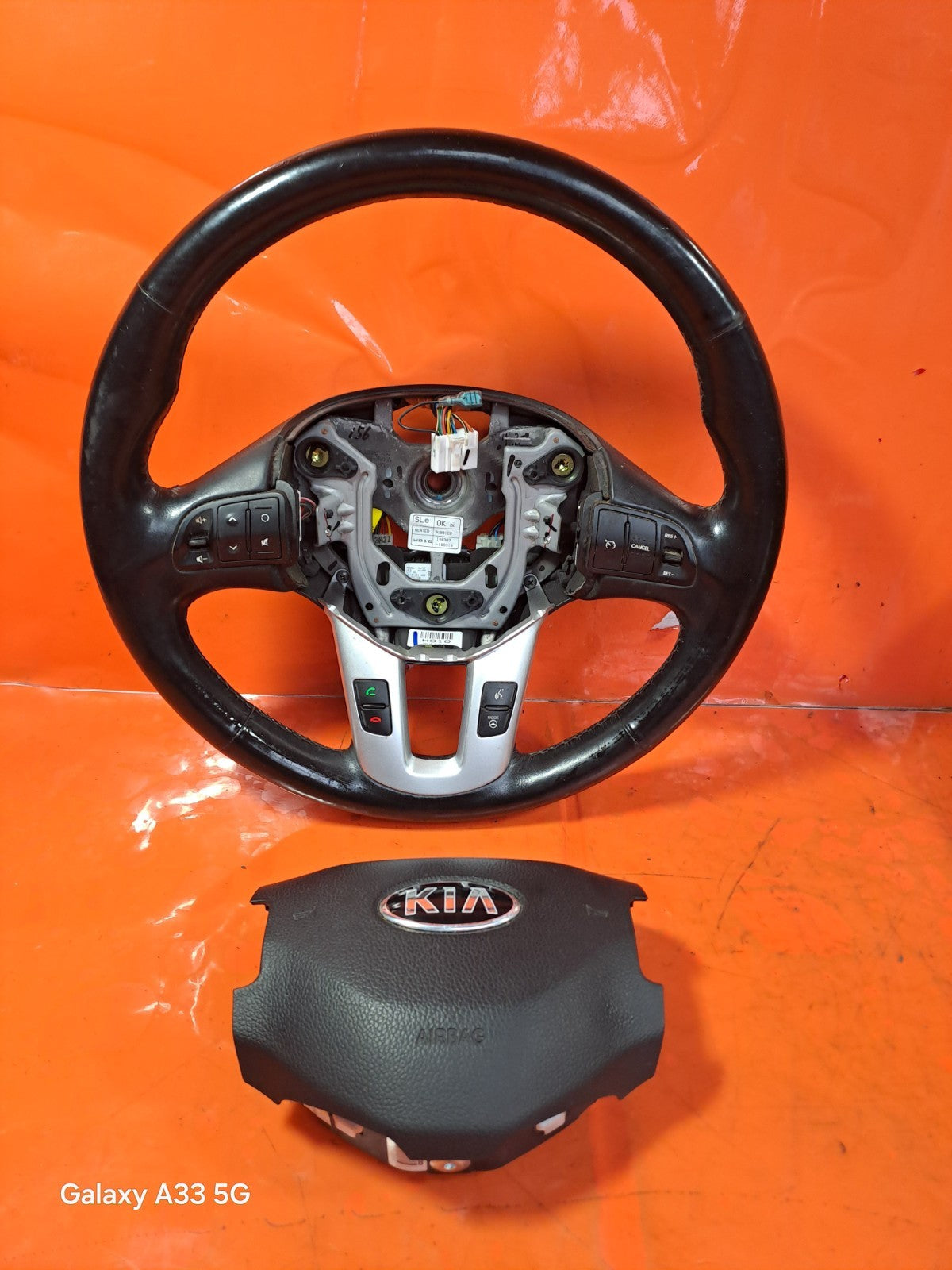 ✅KIA SPORTAGE 4 1.7 DIESEL 2014 MULTIFUNCTION STEERING WHEEL 56110-3U991EQ A287 - Image 2