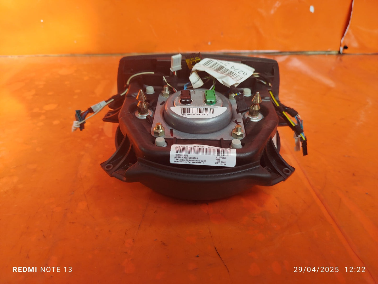 ✅Land Rover Range Rover Vogue L322 2005 4.4 Petrol STERING WHEEL ARBAG Warranty - Image 3