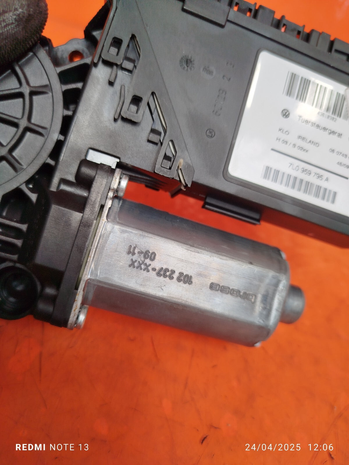 ✅2010 PORSCHE CAYENNE 9PA 3.6P REAR LEFT WINDOW MOTOR 7L0959795A + WARRANTY - Image 12