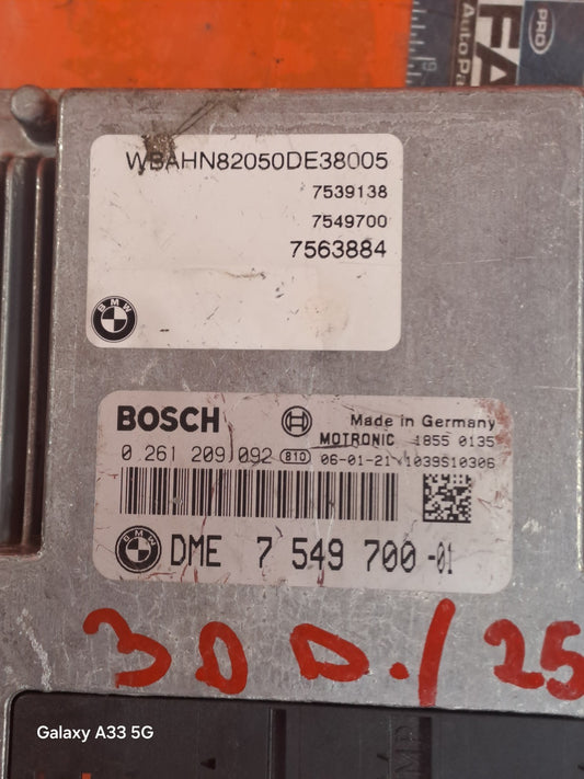 ✅BMW 730Ld Se E66 3.0 DIESEL 2008 ENGINE CONTROL MODULE 7549700 Warranty A255 - Image 2