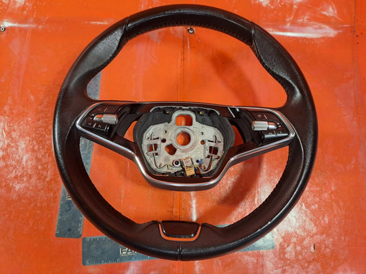 ✅SKODA KAMIQ Se 1.5 PETROL 2024 MULTIFUNCTION LEATHER STEERING WHEEL 5E3419093DA - Image 2