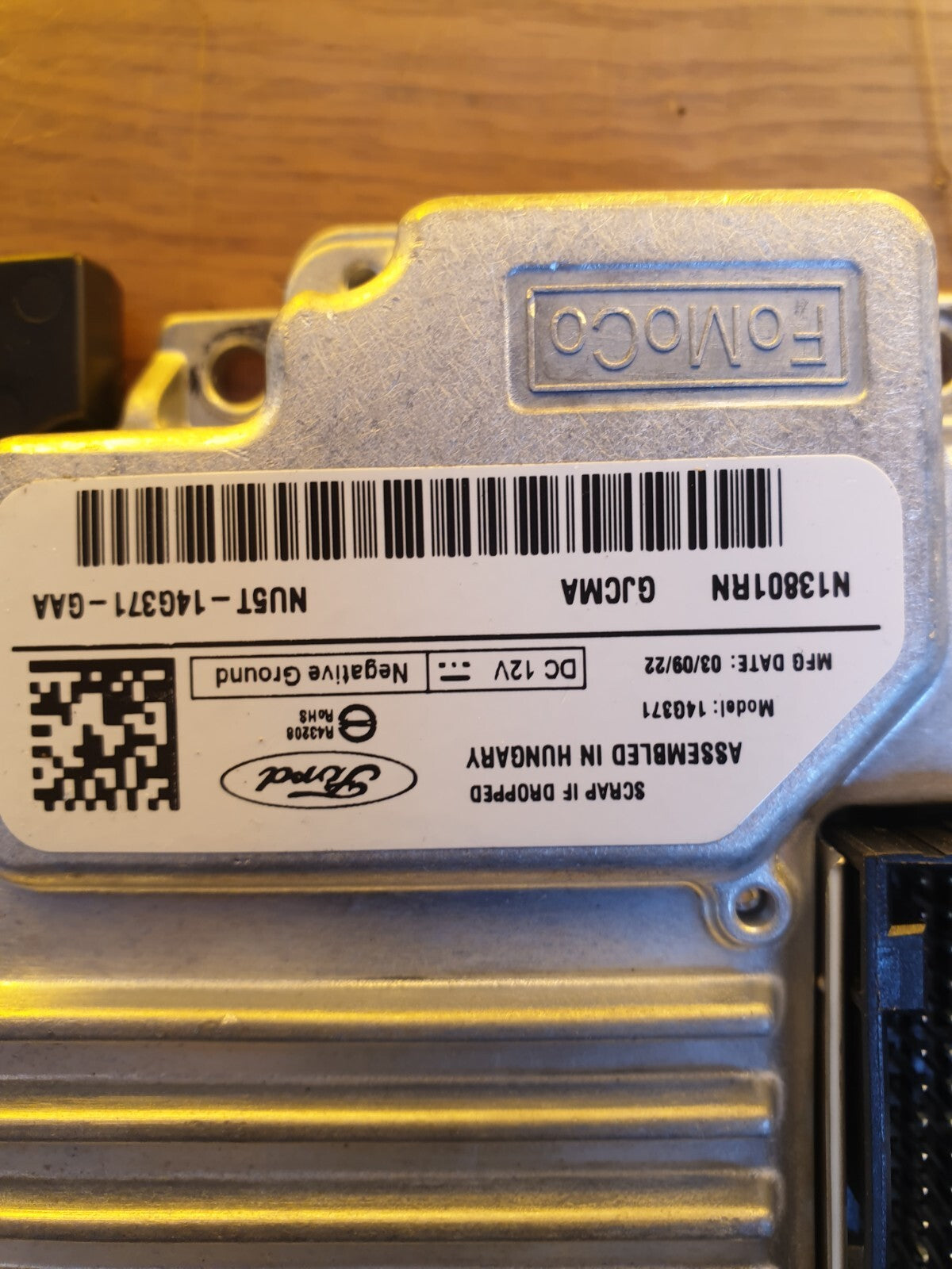 ✅FORD PUMA ST-LINE 1.0 PETROL 2022 SAT NAV CONTROL MODULE ECU NU5T14G371GAA A202 - Image 4