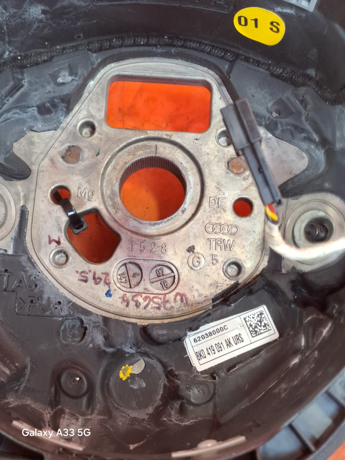 ✅AUDI Q7 S LINE 3.0 DIESEL 2007 MULTIFUNCTIONAL STEERING WHEEL PADDLE SHIFT A295 - Image 3