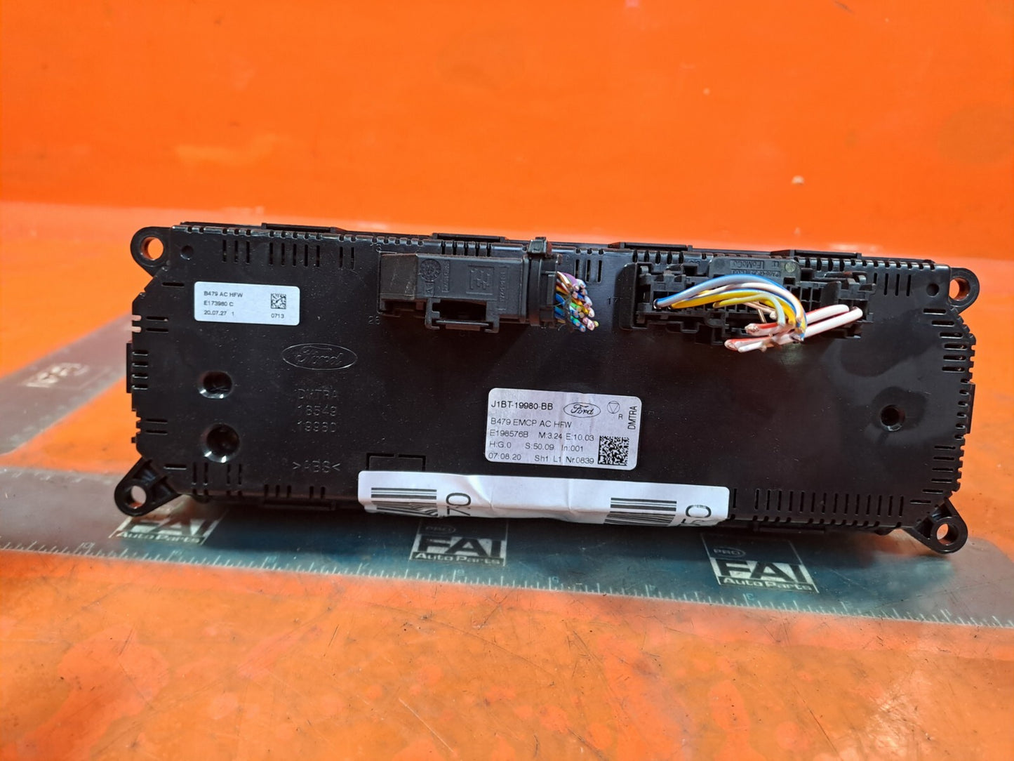 ✅2020 FORD FIESTA ACTIVE 1.0P HEATER A/C CONTROLER SWITCH PANEL J1BT19980BB A247 - Image 9