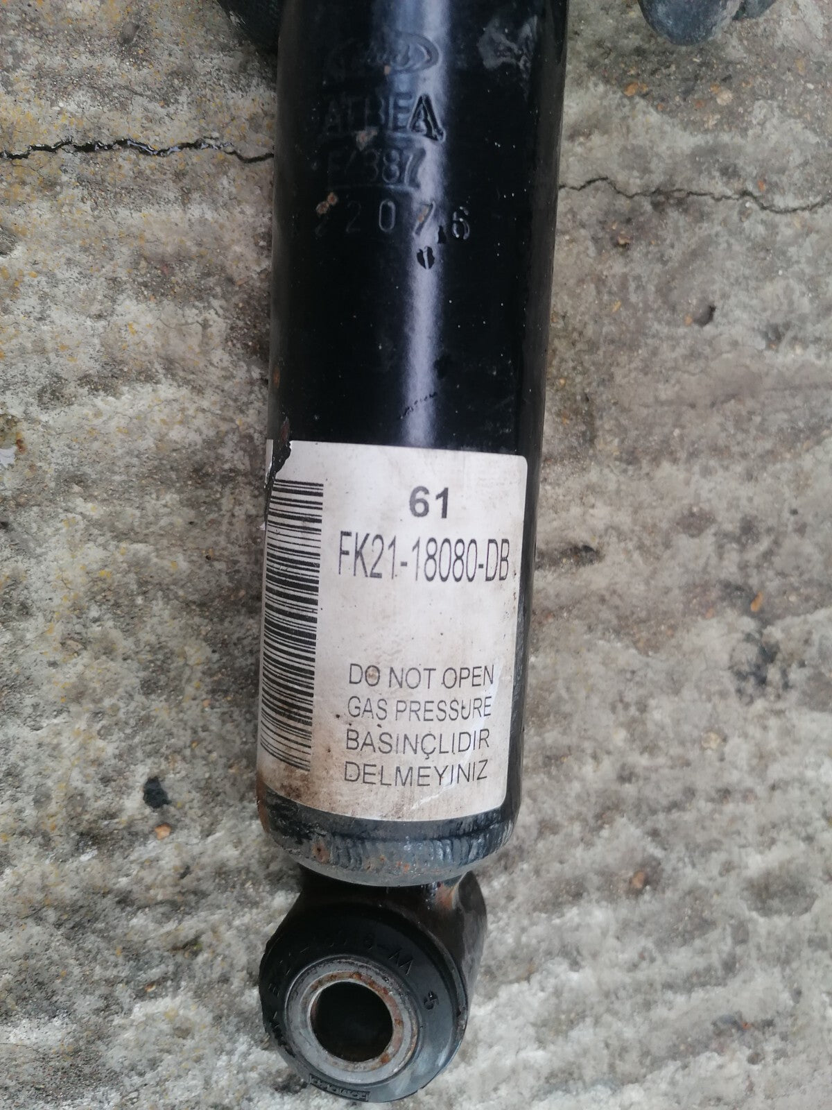 ✅2021 FORD TRANSIT CUSTOM 2.0 DIESEL REAR SHOCK ABSORBER FK21-18080-DB +WARRANTY - Image 9