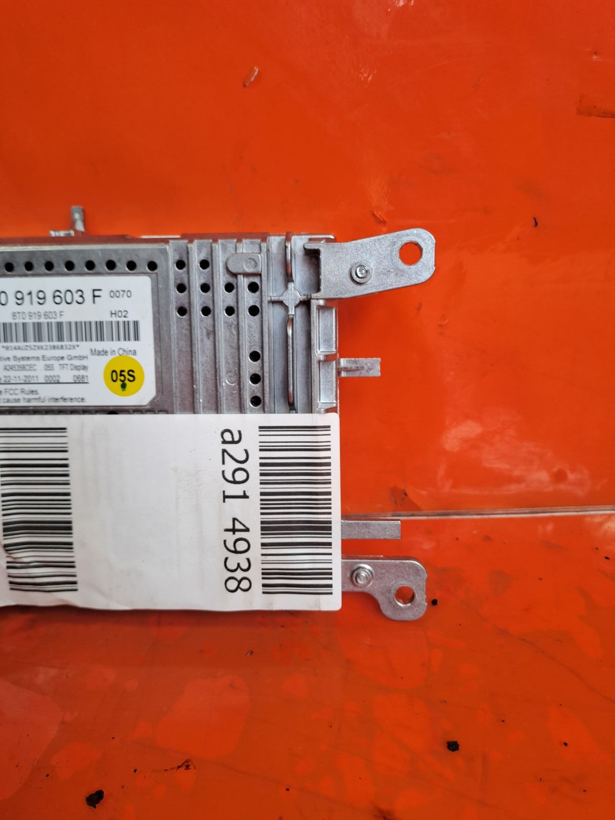 ✅Audi Q5 S Line 2012 2.0 Diesel DASHBOARD MULTIMEDIA DISPLAY SCREEN UNIT A291 - Image 9
