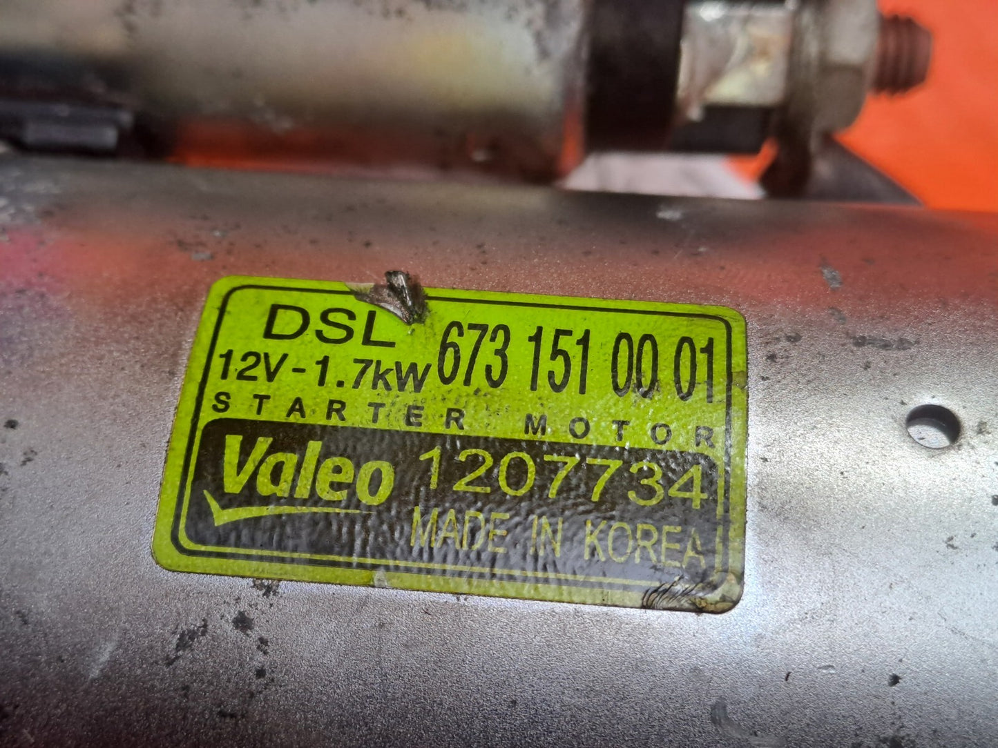 ✅2016 SSANGYONG TIVOLI ELX 1.6D STARTER MOTOR 6731510001 + WARRANTY A279 - Image 11