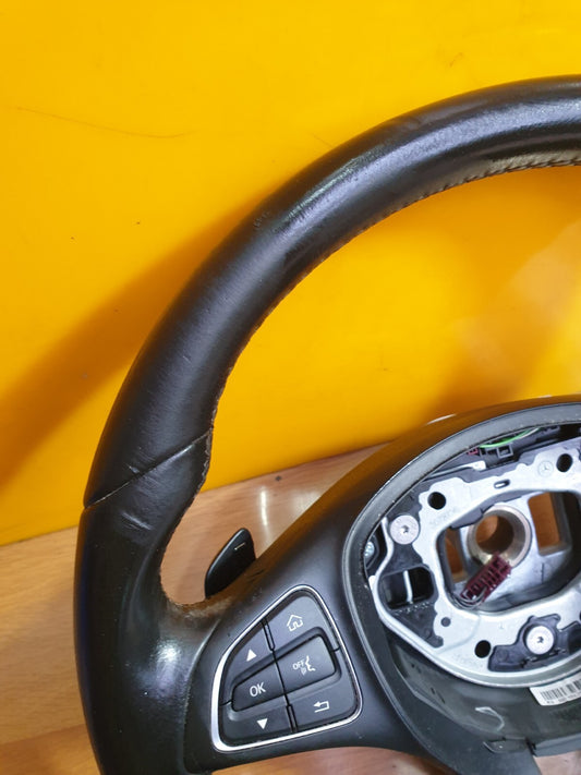 ✅Mercedes C Class W205 2016 Leather Steering Wheel A0004605003 + Warranty A123 - Image 2