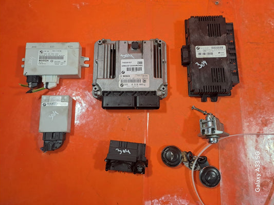✅MINI COUNTRYMAN MK3 1.6 DIESEL 2013 ENGINE ECU KIT KEYS 8519663 3457403 9299332 - Image 2