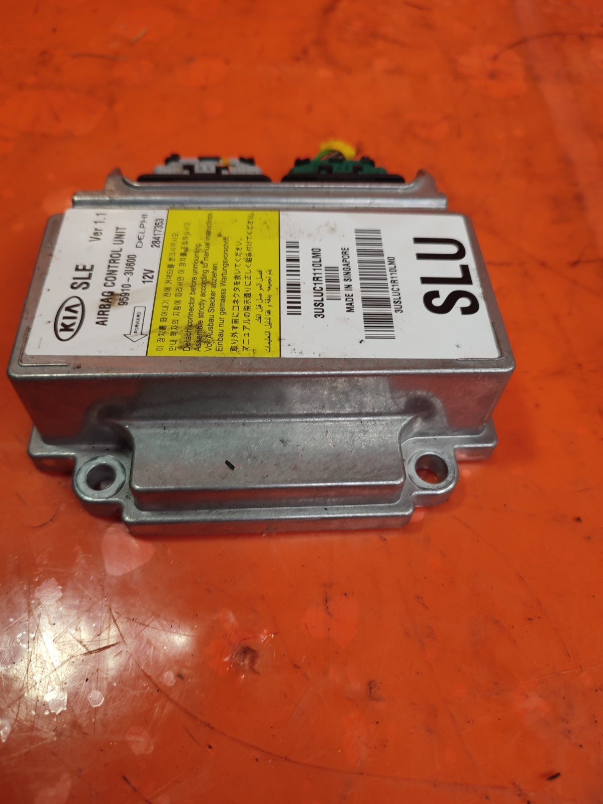 ✅KIA SPORTAGE MK3 1.7 DIESEL 2014 AIRBAG ECU CONTROL MODULE 95910-3U600 Warranty - Image 4