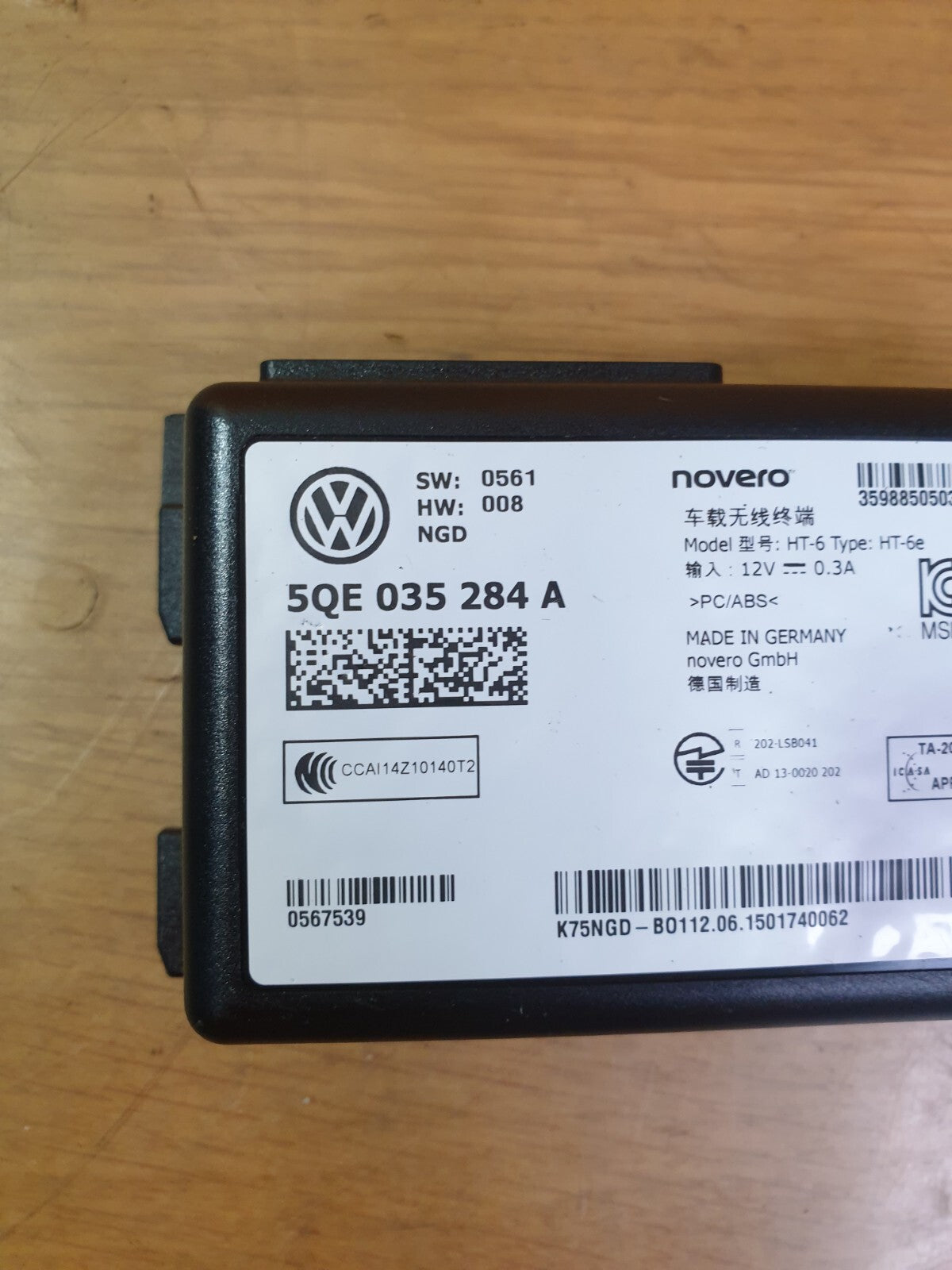 ✅AUDI A3 E-TRON 1.4 PETROL 2015 ONLINE SERVICE CONTROL MODULE 5QE035284A A204 - Image 6