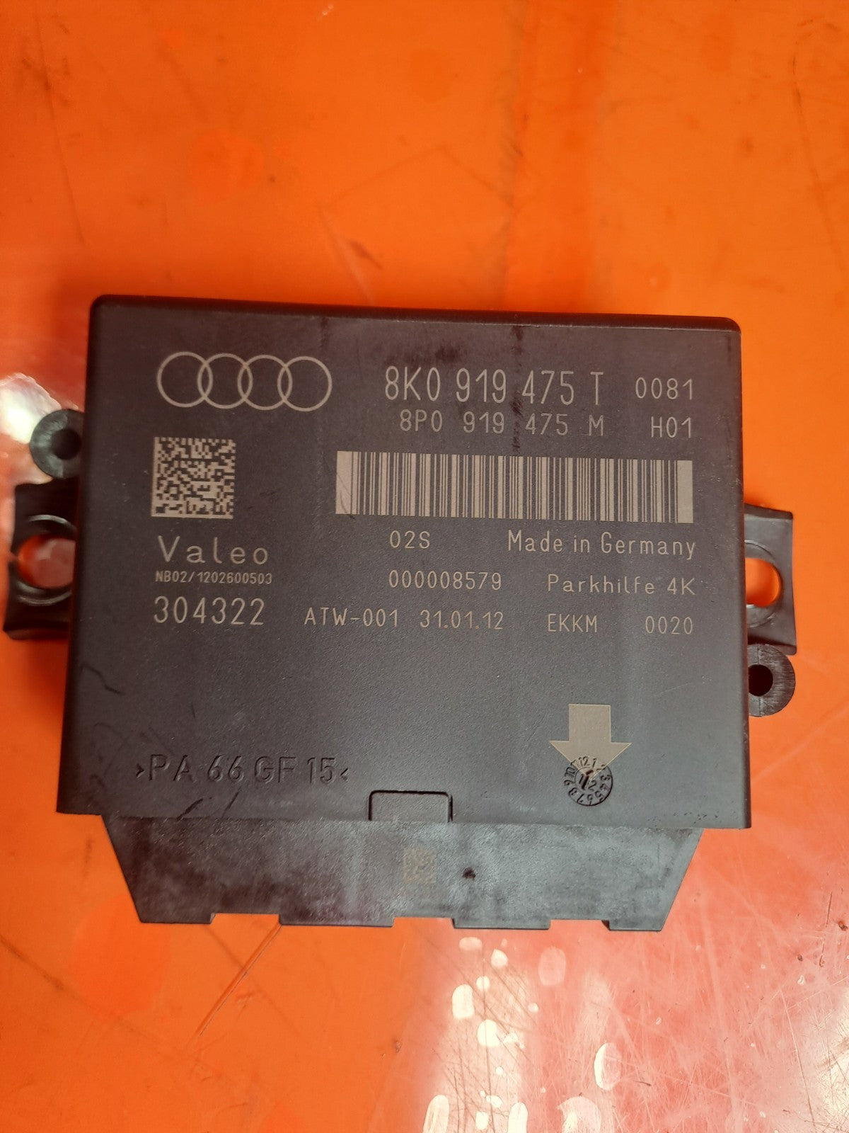 ✅Audi Q5 S Line 2012 2.0 Diesel PARKING DISTANCE CONTROL MODULE 8K0919475T A291 - Image 9