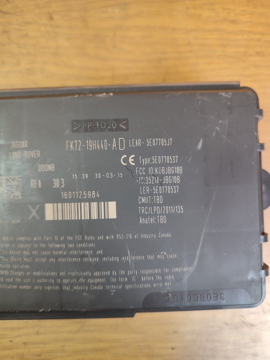 ✅2015 LAND ROVER DISCOVERY SPORT L550 KEYLESS ENTRY MODULE ECU FK7219H440AD A176 - Image 2