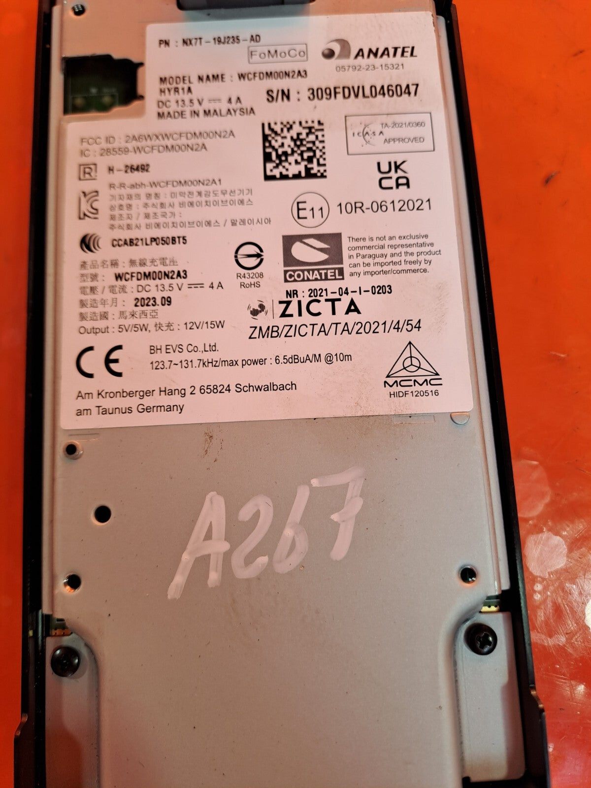 ✅FORD FOCUS ST-LINE 1.0 PETROL 2024 PHONE WIRELESS CHARGER MODULE NX7T19J235AD - Image 10