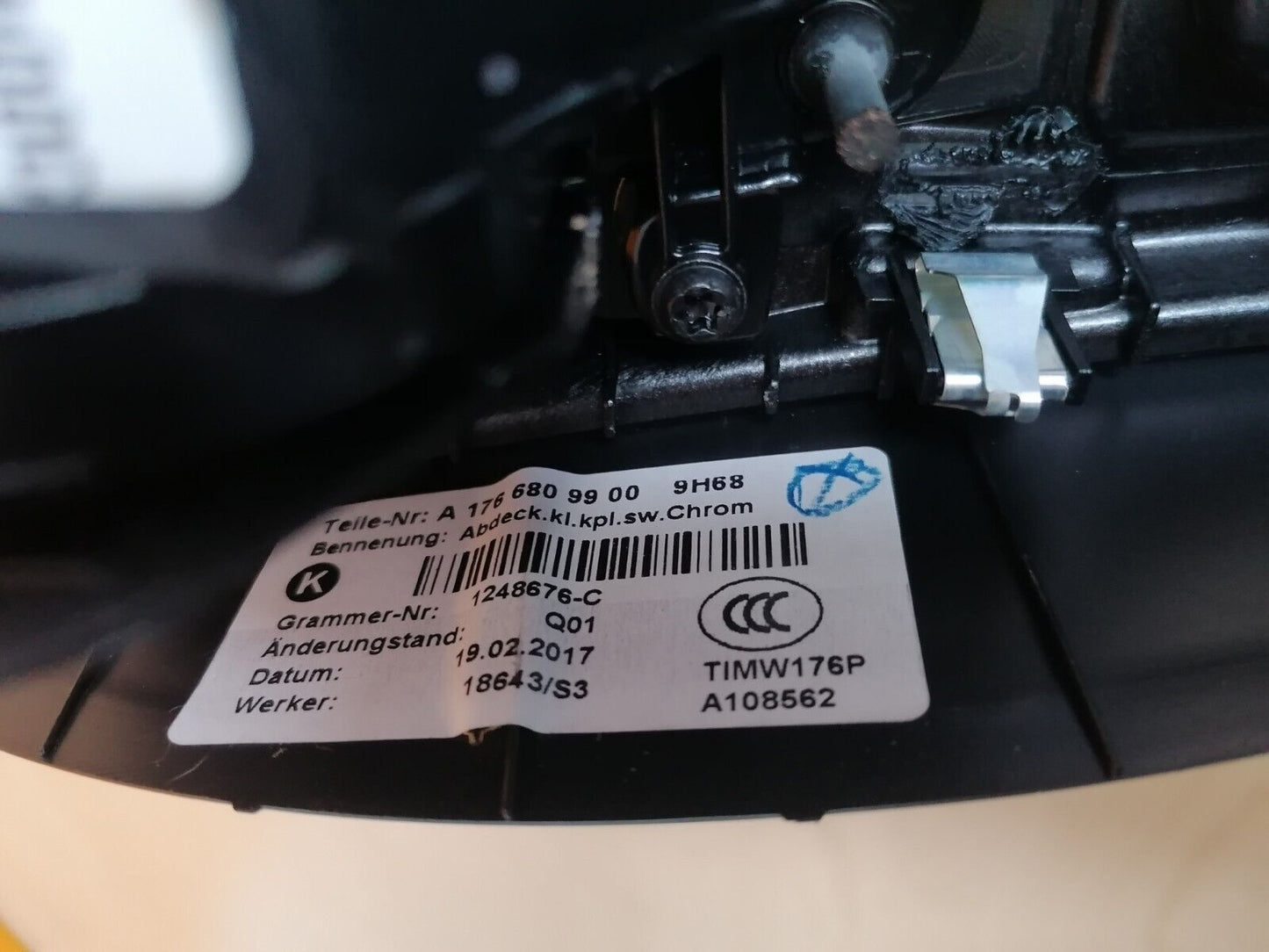 2017 MERCEDES AMG A200D W176 2.1 DIESEL CENTRE CONSOLE ASHTRAY A1766809900 A049