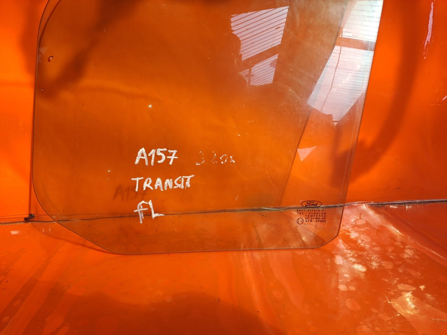 ✅FORD TRANSIT CUSTOM 2.2 DIESEL 2014 FRONT LEFT DOOR WINDOW GLASS 43R-00098 A157 - Image 11