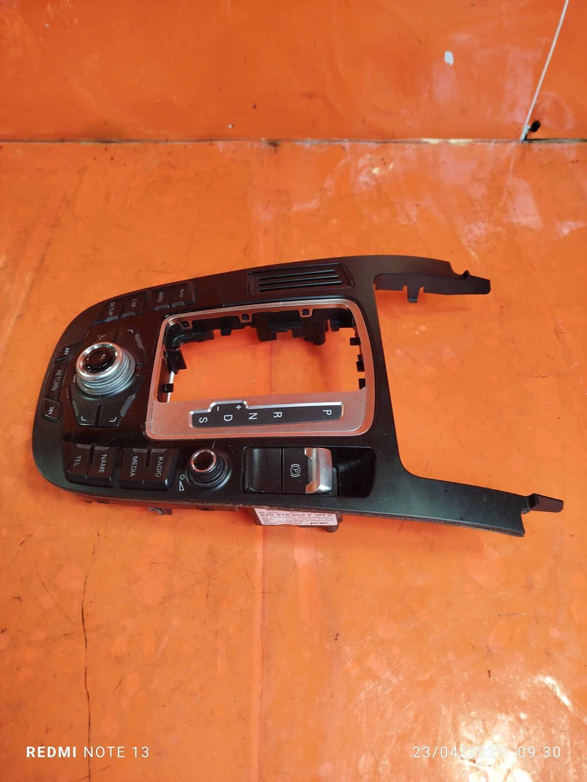✅AUDI Q5 S LINE 2.0 PETROL 2012 SAT NAV MULTIMEDIA MMI SWITCH PANEL 8T0919609F - Image 2