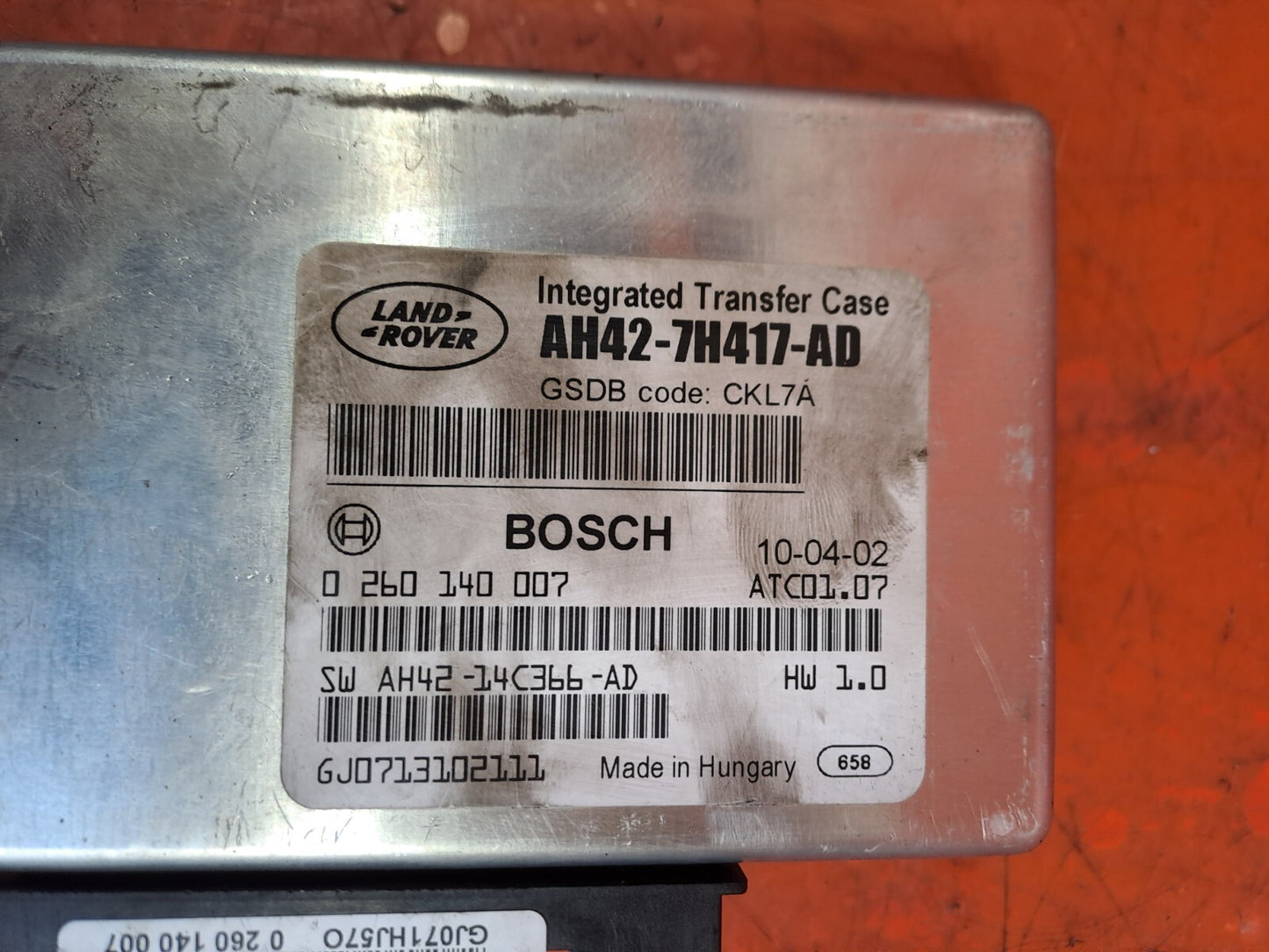 ✅2010 LAND ROVER DISCOVERY 4 L319 TRANSFER CASE BOX MODULE ECU AH42-7H417-AD - Image 9
