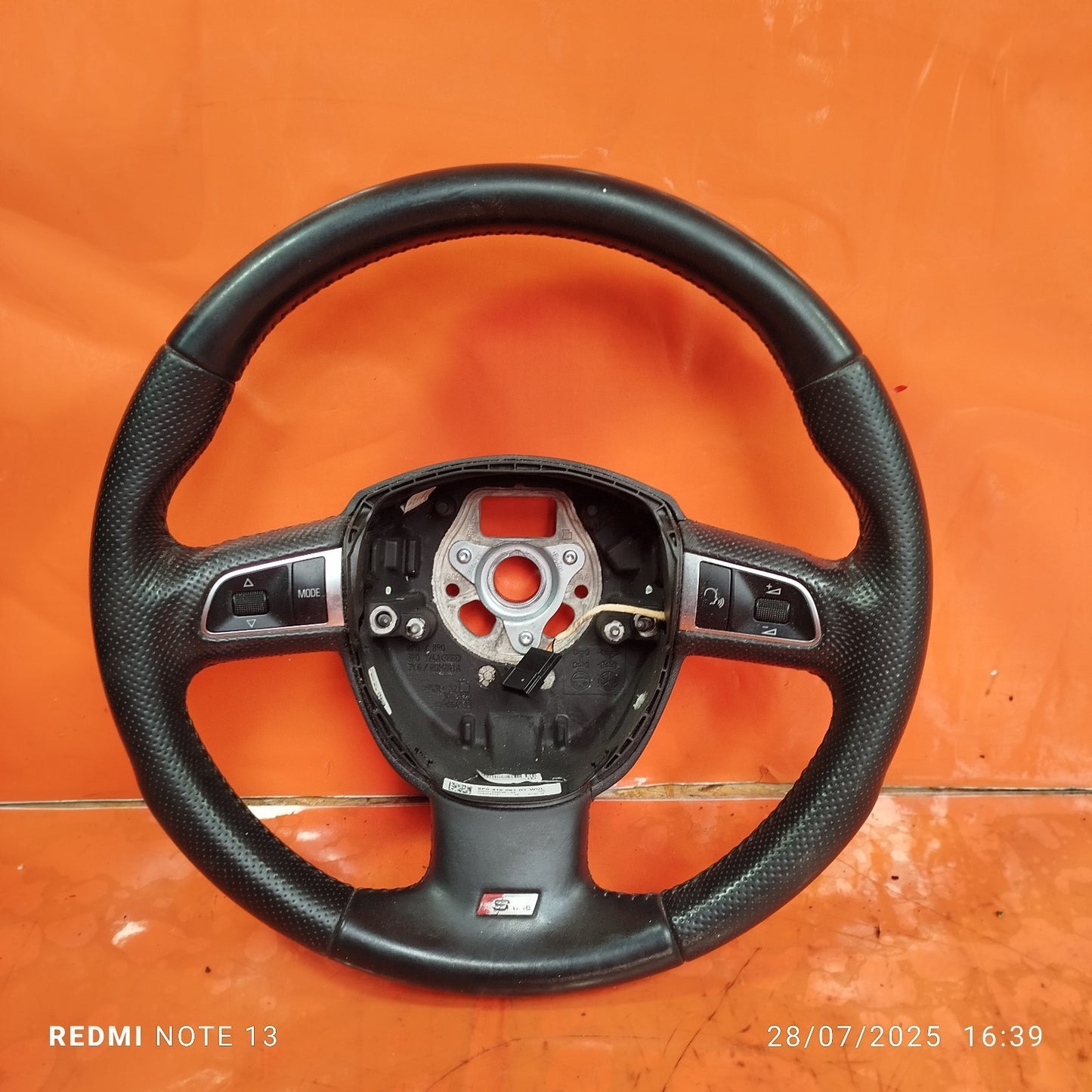 ✅AUDI Q5 S LINE 2.0 DIESEL 2012 MULTIFUNCTION STEERING WHEEL 8P0419091DT A291 - Image 3