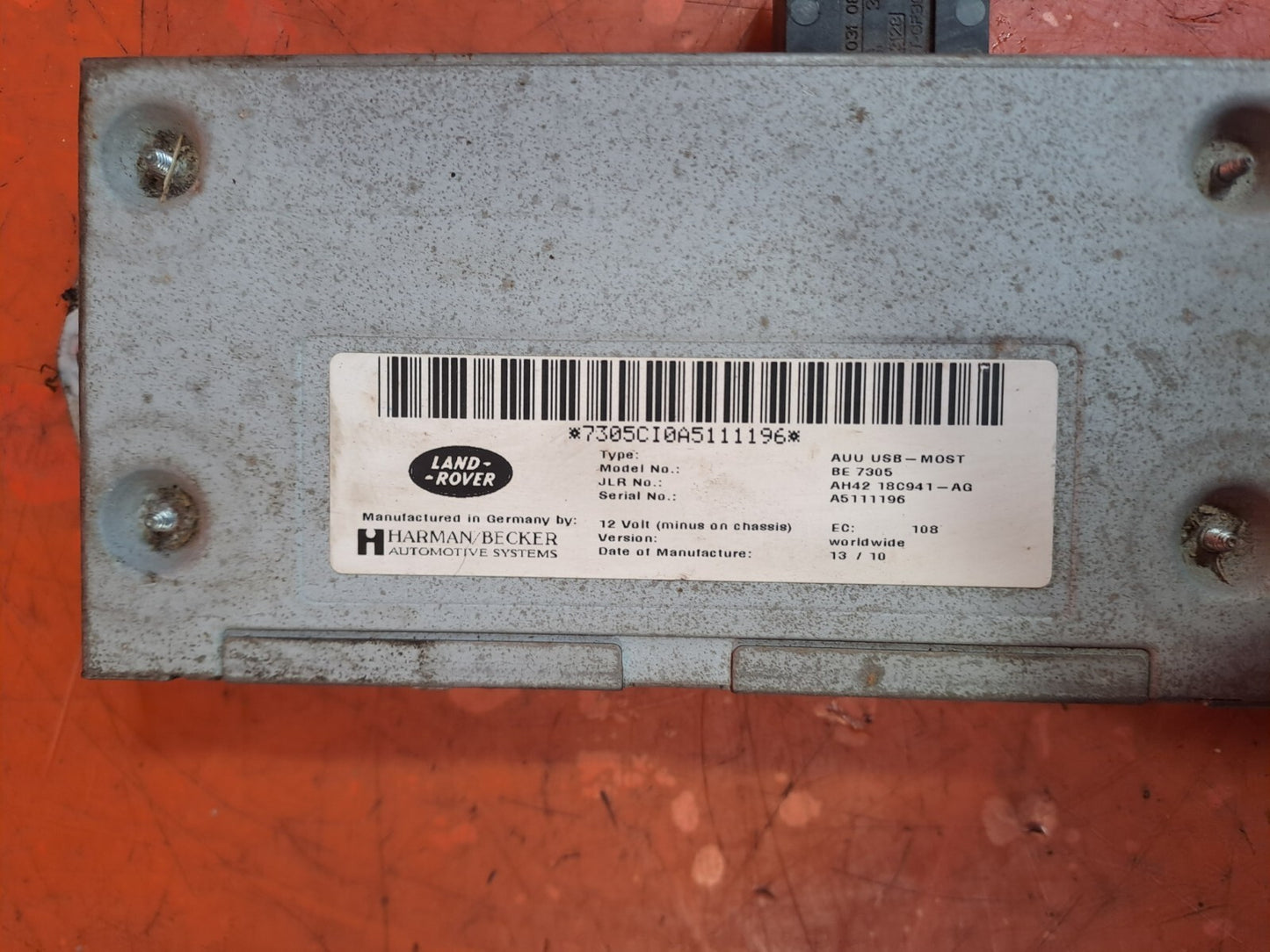 ✅2010 LAND ROVER DISCOVERY 4 L319 AUDIO CONTROL MODULE AH42-18C941-AG + WARRANTY - Image 7