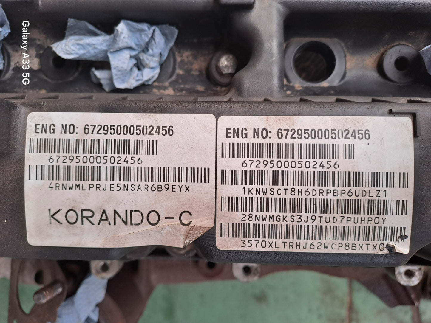 ✅SSANGYONG KORANDO 2.2 DIESEL 2016 BARE ENGINE 672.950 D22T-002 A6712300365 A088 - Image 3