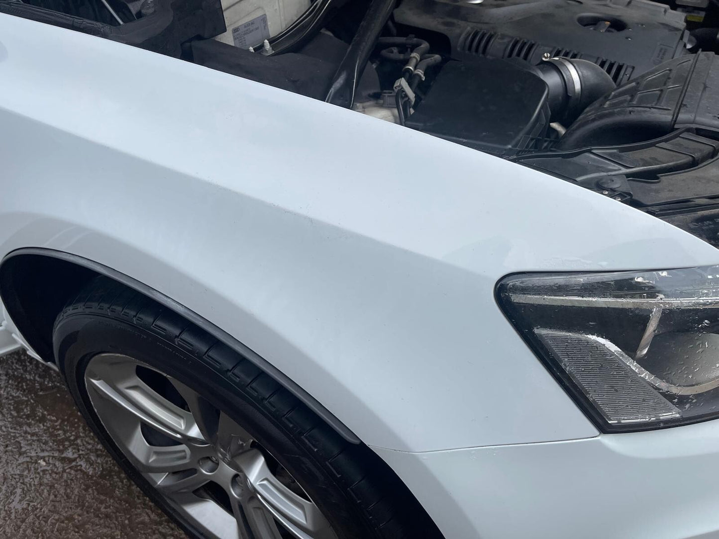 ✅2012 AUDI Q5 8R S LINE FRONT RIGHT WING FENDER PANEL WHITE S9R + WARRANTY A276 - Image 3