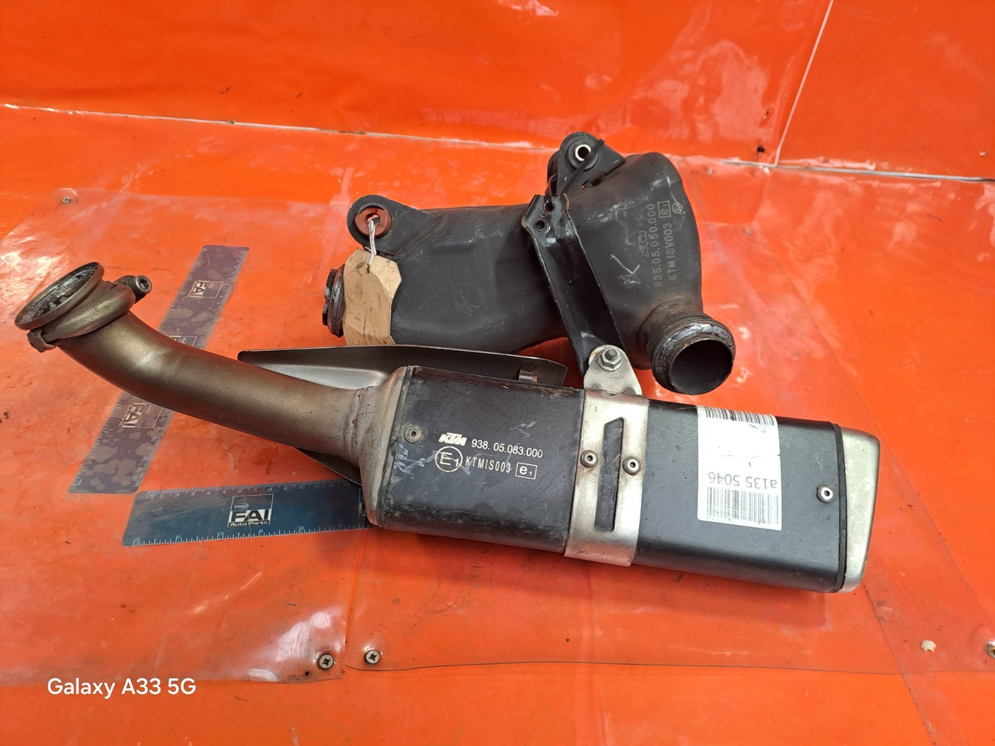 ✅KTM 125 Duke Petrol 2019 Exhaust Silencer Pipe & Box 93805083000 +Warranty A135 - Image 12