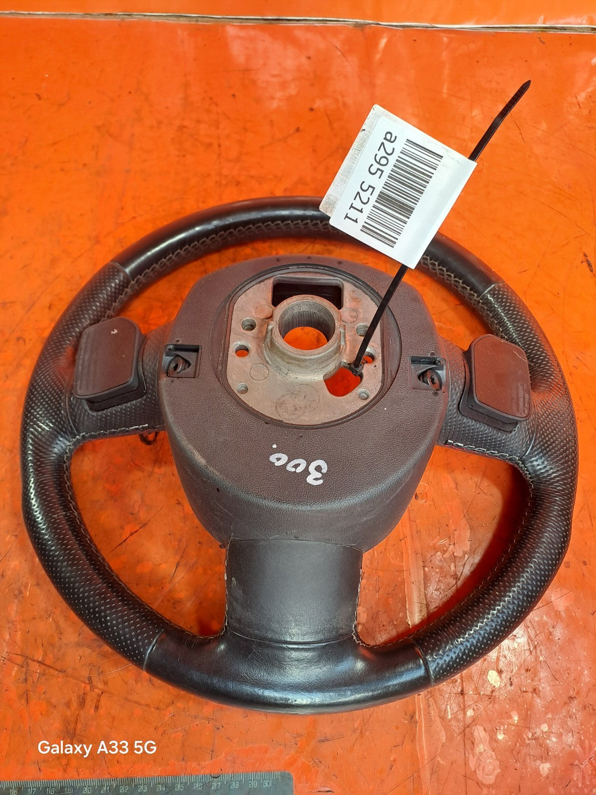 ✅AUDI Q7 S LINE 3.0 DIESEL 2007 MULTIFUNCTIONAL STEERING WHEEL PADDLE SHIFT A295 - Image 4