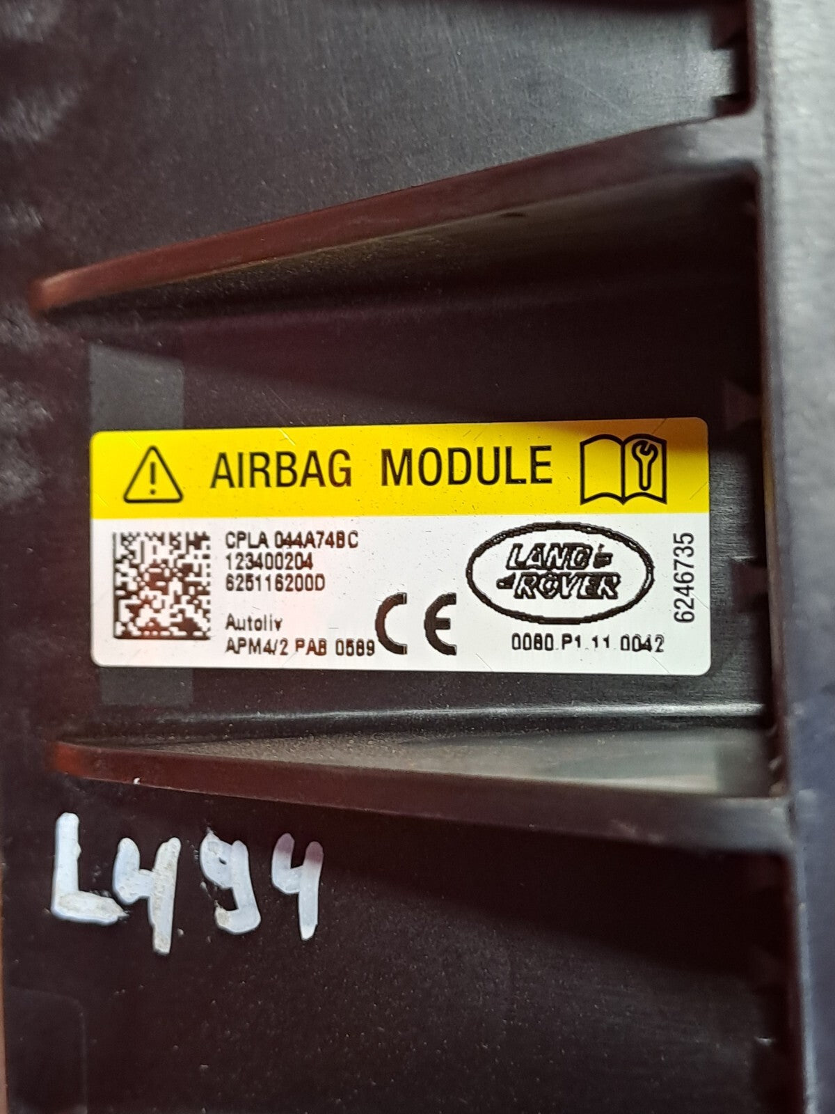 RANGE ROVER SPORT L494 FRONT LEFT DASHBOARD ARBAG CPLA044A74BC Warranty xAA - Image 10