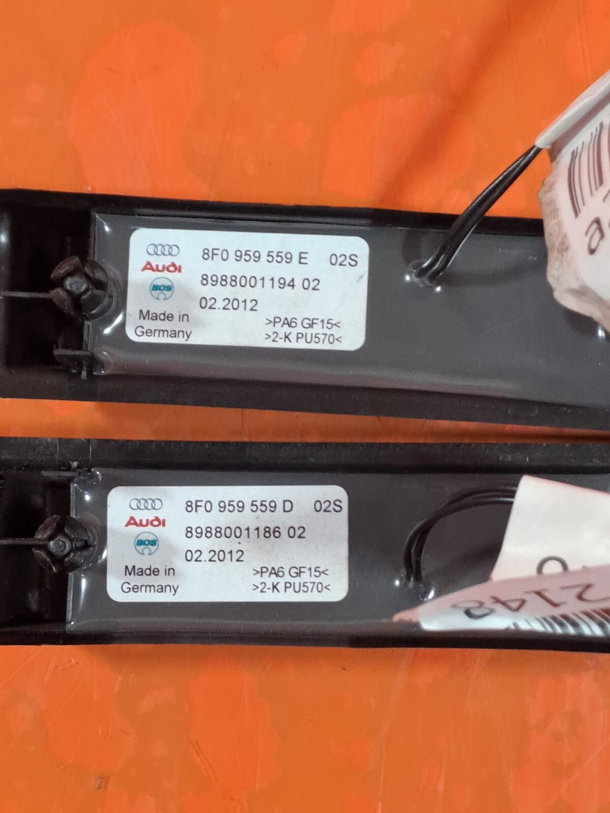 AUDI A5 S LINE 2.0 DIESEL 2012 REAR BOOT CONTACT SWITCHES 8F0959559 Warranty - Image 2