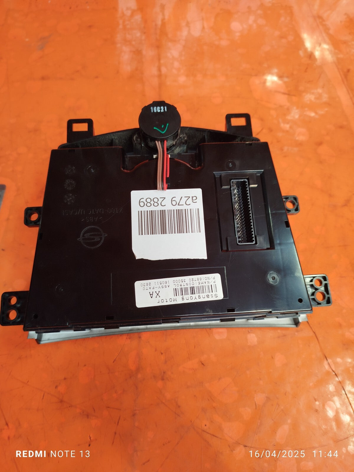 ✅Ssangyong Tivoli Ex 2016 1.6 Diesel CLIMATE CONTROL PANEL 68720-35000 Warranty - Image 12