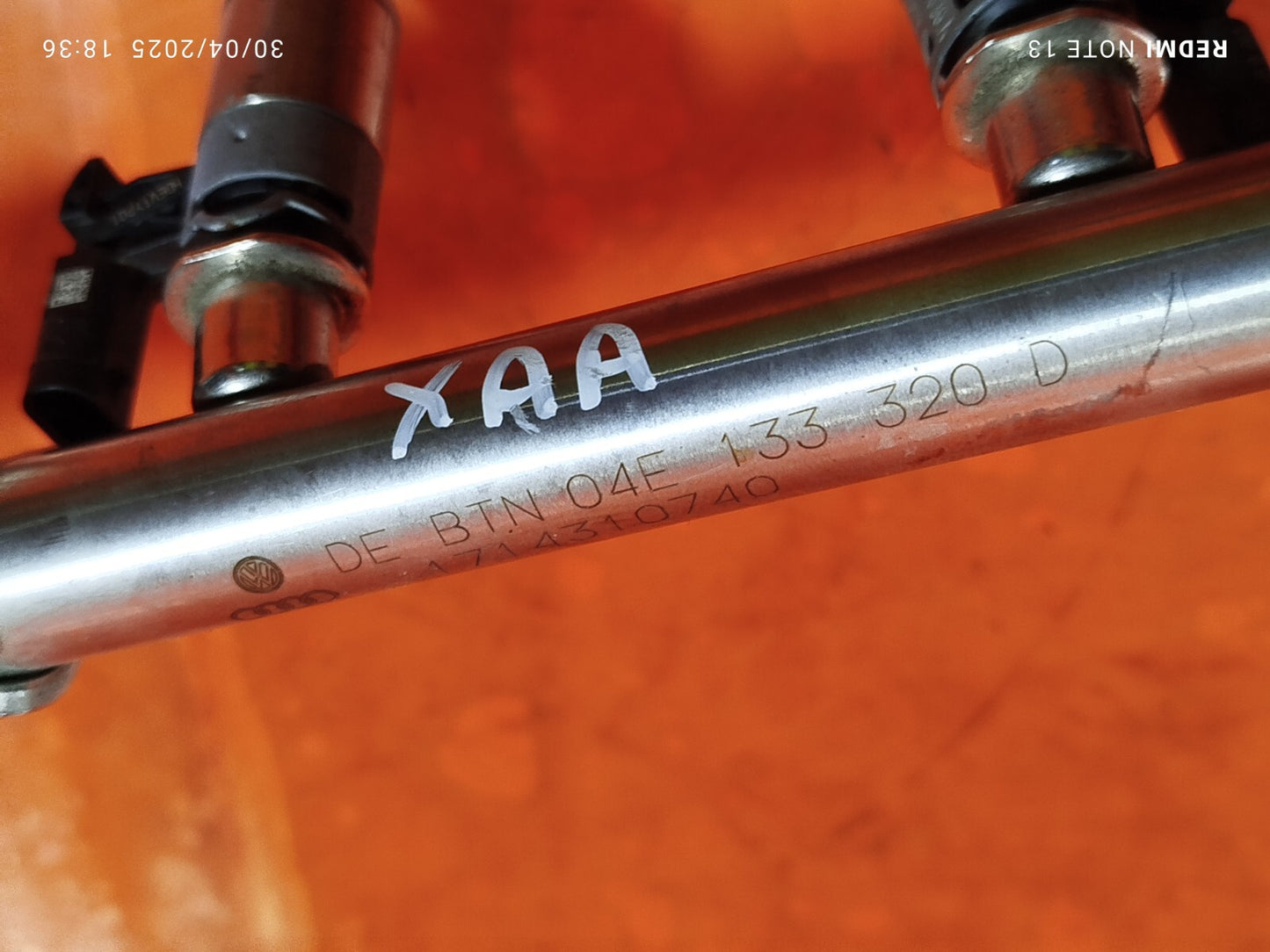 ✅VW GOLF MK7 SKODA SEAT AUDI 1.4 PETROL FUEL RAIL WITH INJECTORS 04E133320D xAA - Image 12