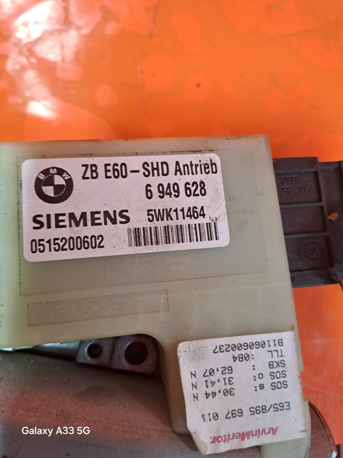 ✅BMW 750Li E66 4.8 PETROL 2006 SUNROOF MOTOR 6949628 Warranty A208 - Image 2
