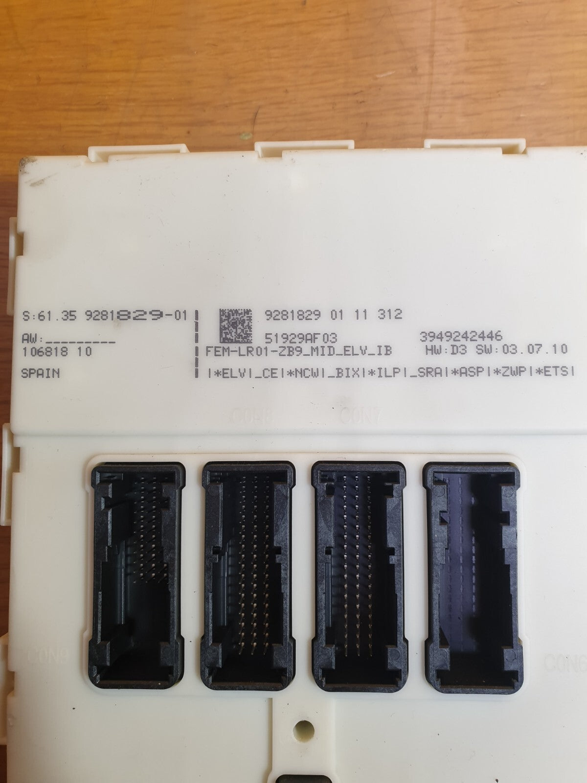 ✅2012 BMW 1 SERIES F20 1.6P BCM BODY CONTROL MODULE & KEY 9281829 +WARRANTY A159 - Image 3