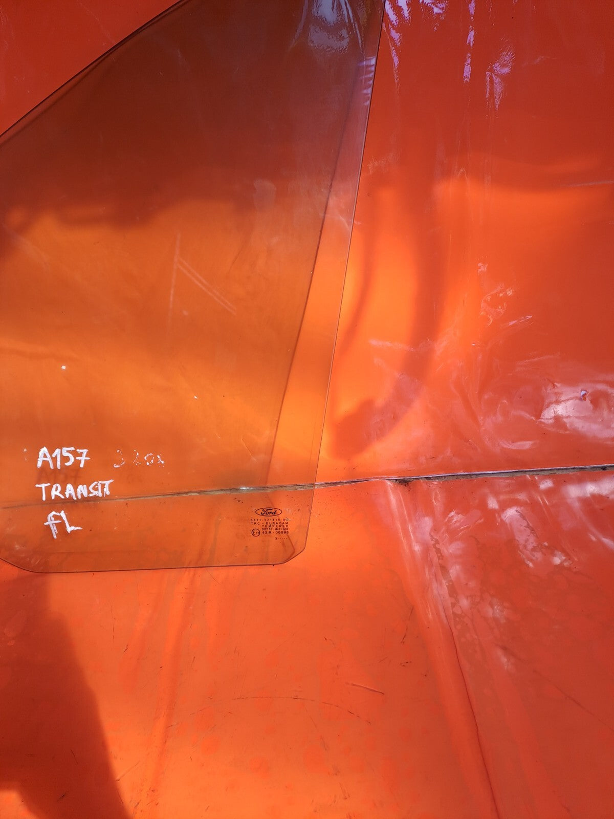 ✅FORD TRANSIT CUSTOM 2.2 DIESEL 2014 FRONT LEFT DOOR WINDOW GLASS 43R-00098 A157 - Image 3