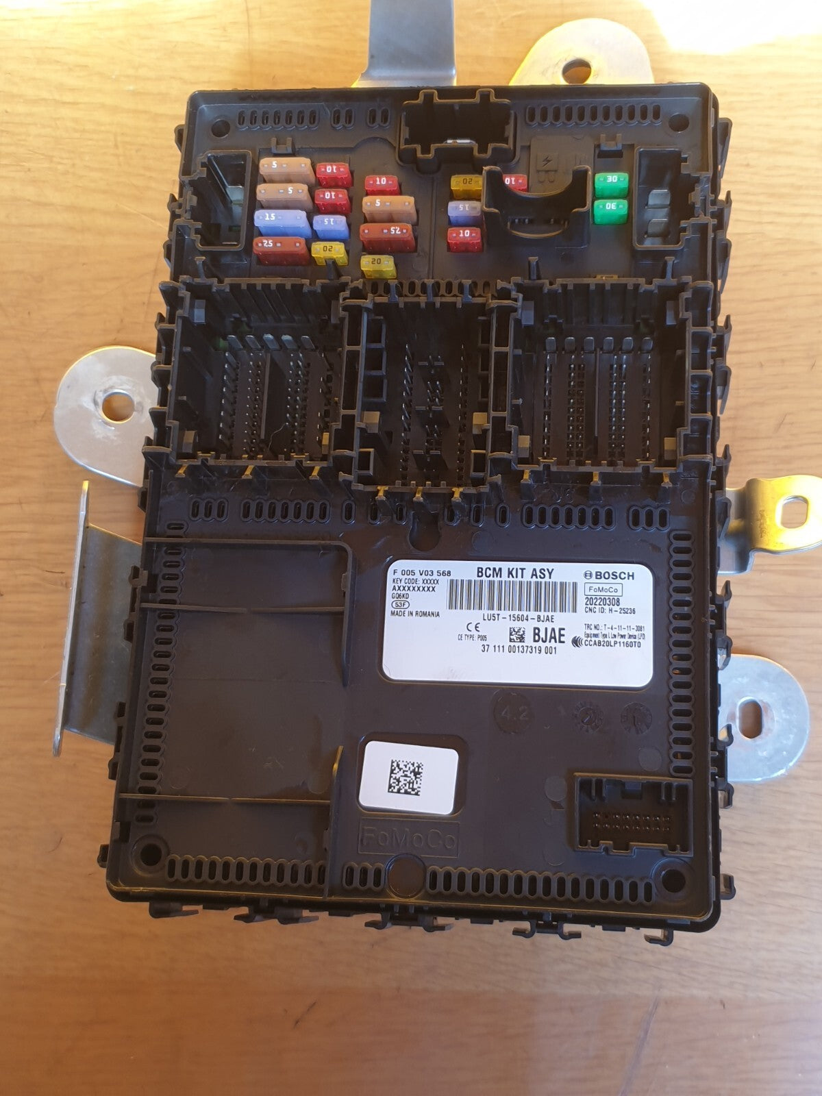 FORD PUMA ST-LINE 1.0 PETROL 2022 BCM BODY CONTROL MODULE ECU LU5T15604BJAE a202 - Image 2