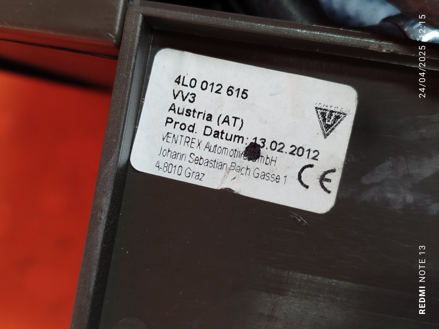 ✅2012 AUDI Q5 8R S LINE 2.0P CAR TYRE MAINTENANCE SEALANT COMPRESSOR TOOL KIT - Image 8