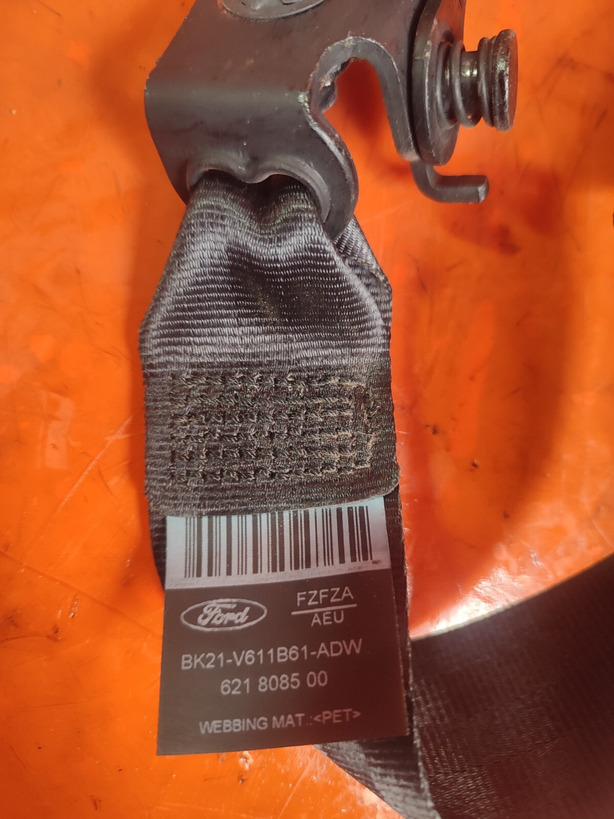 ✅2019 FORD TRANSIT CUSTOM V362 FRONT MIDDLE SEAT BELT WITH BUCKLE BK21V611B61ADW - Image 9