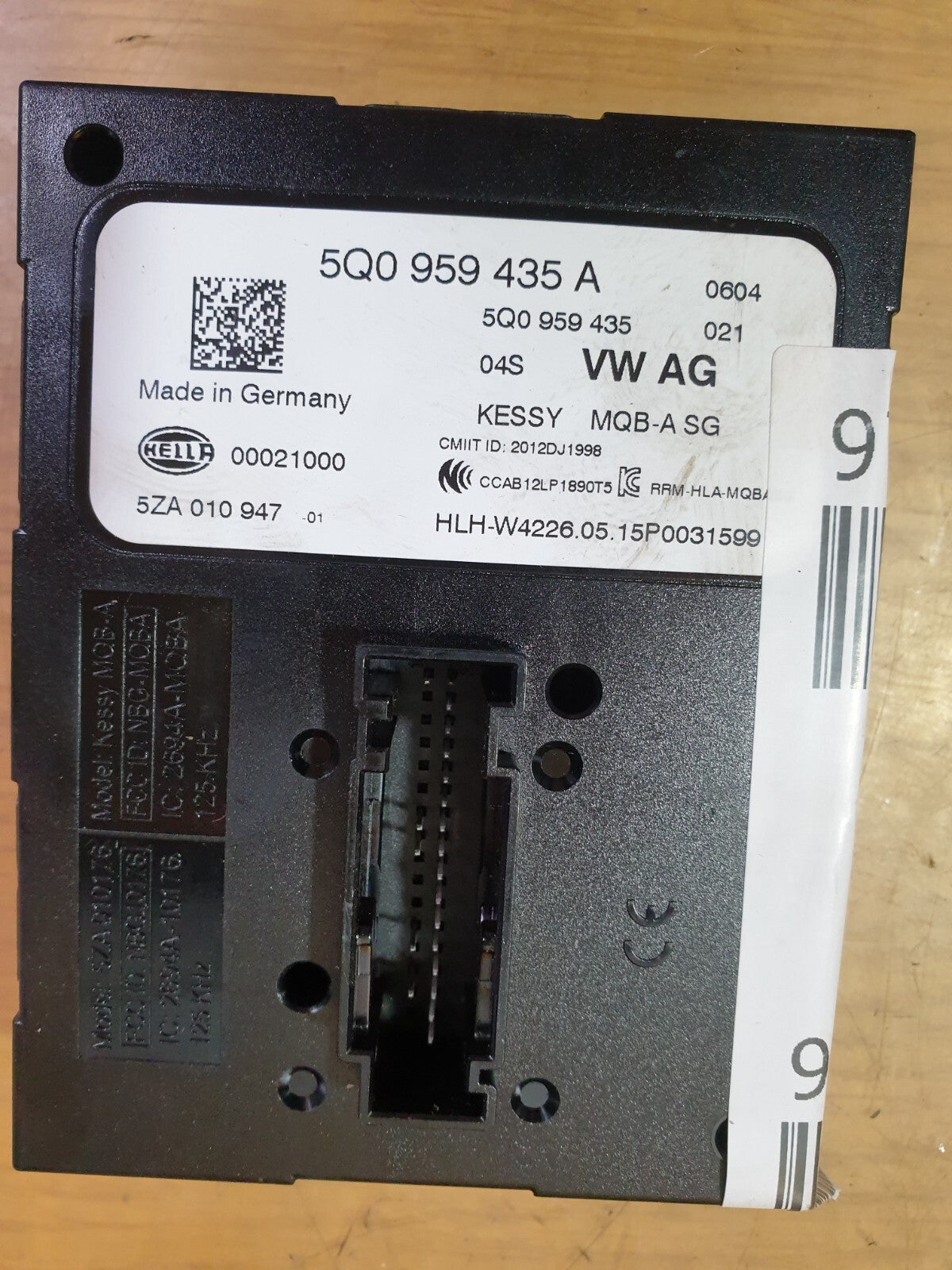 ✅AUDI A3 E-TRON 1.4 PETROL 2015 KEYLESS ENTRY CONTROL MODULE UNIT 5Q0959435A - Image 5