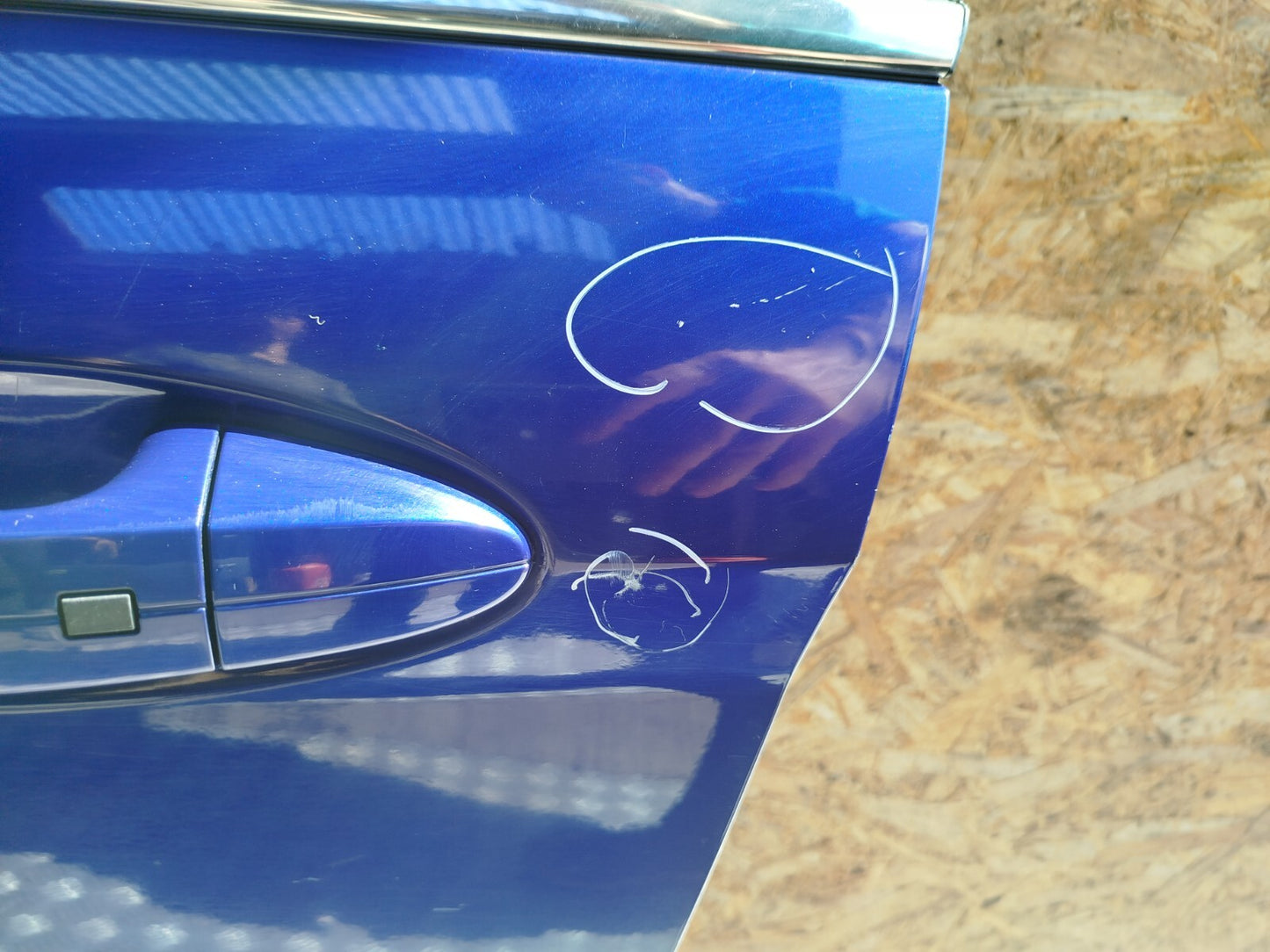 ✅FORD B-MAX TITANIUM 1.0 PETROL 2014 FRONT LEFT DOOR BLUE Scratches A285 - Image 7