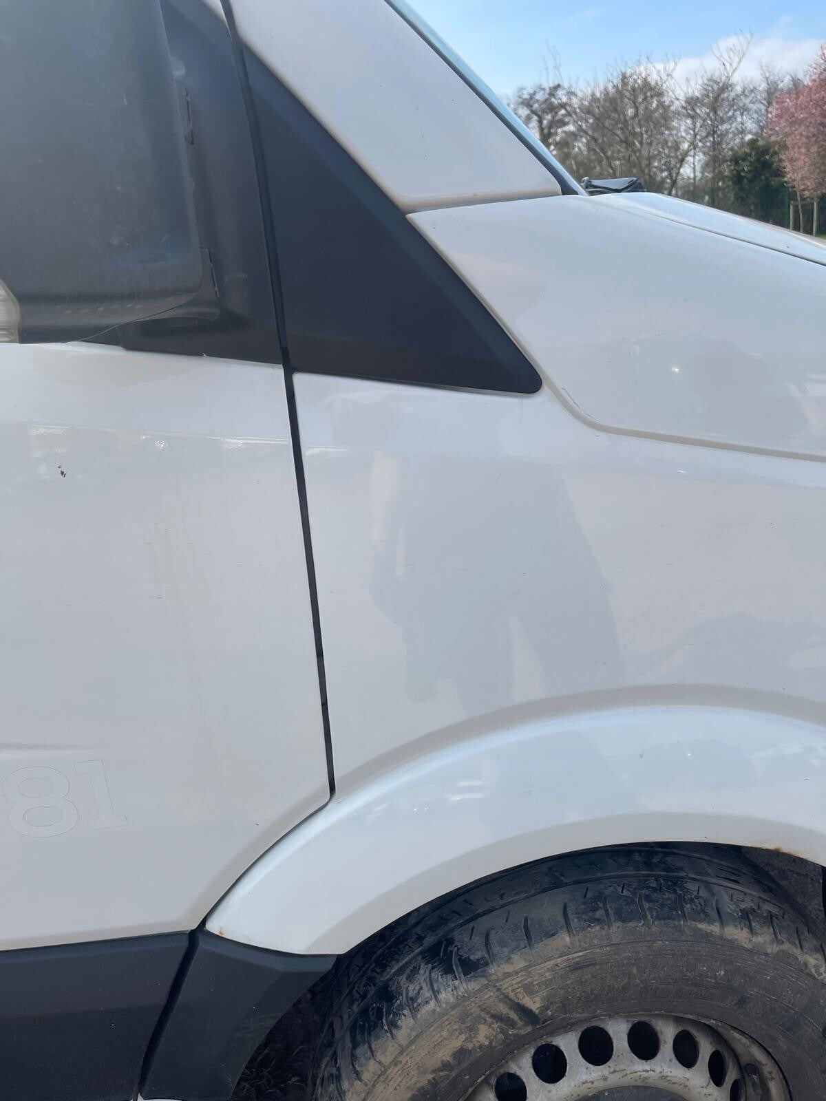 ✅VW CRAFTER CR35 2.0 DIESEL 2015 FRONT RIGHT WING PANEL WHITE Warranty A275 - Image 2